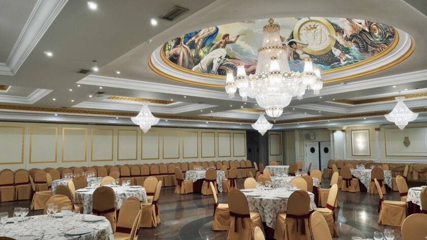 Salón de banquetes de Salones Duquesa en Cazalegas (Toledo).